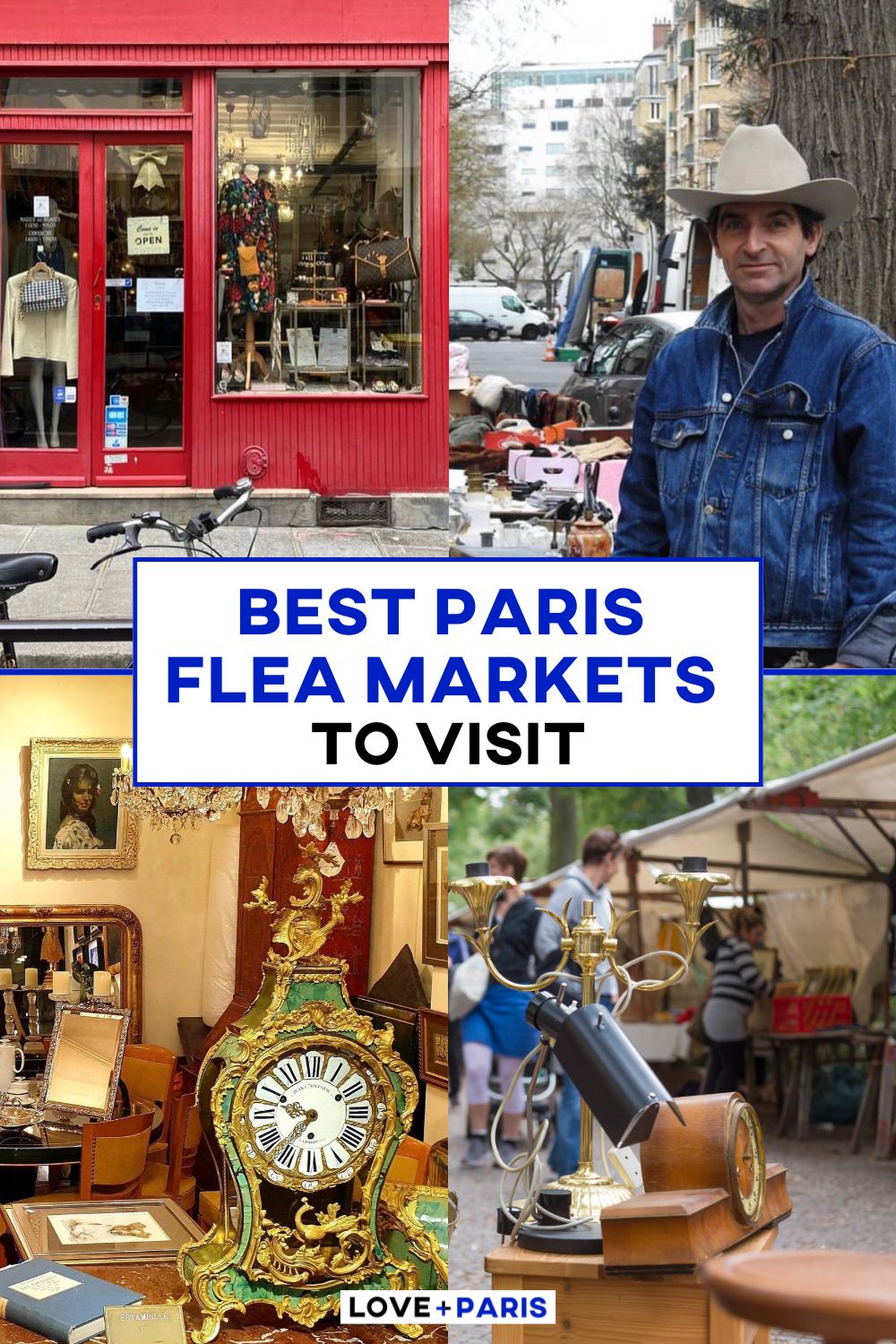 This is a Pinterest pin detailing the Best Paris Flea Markets To Visit.
