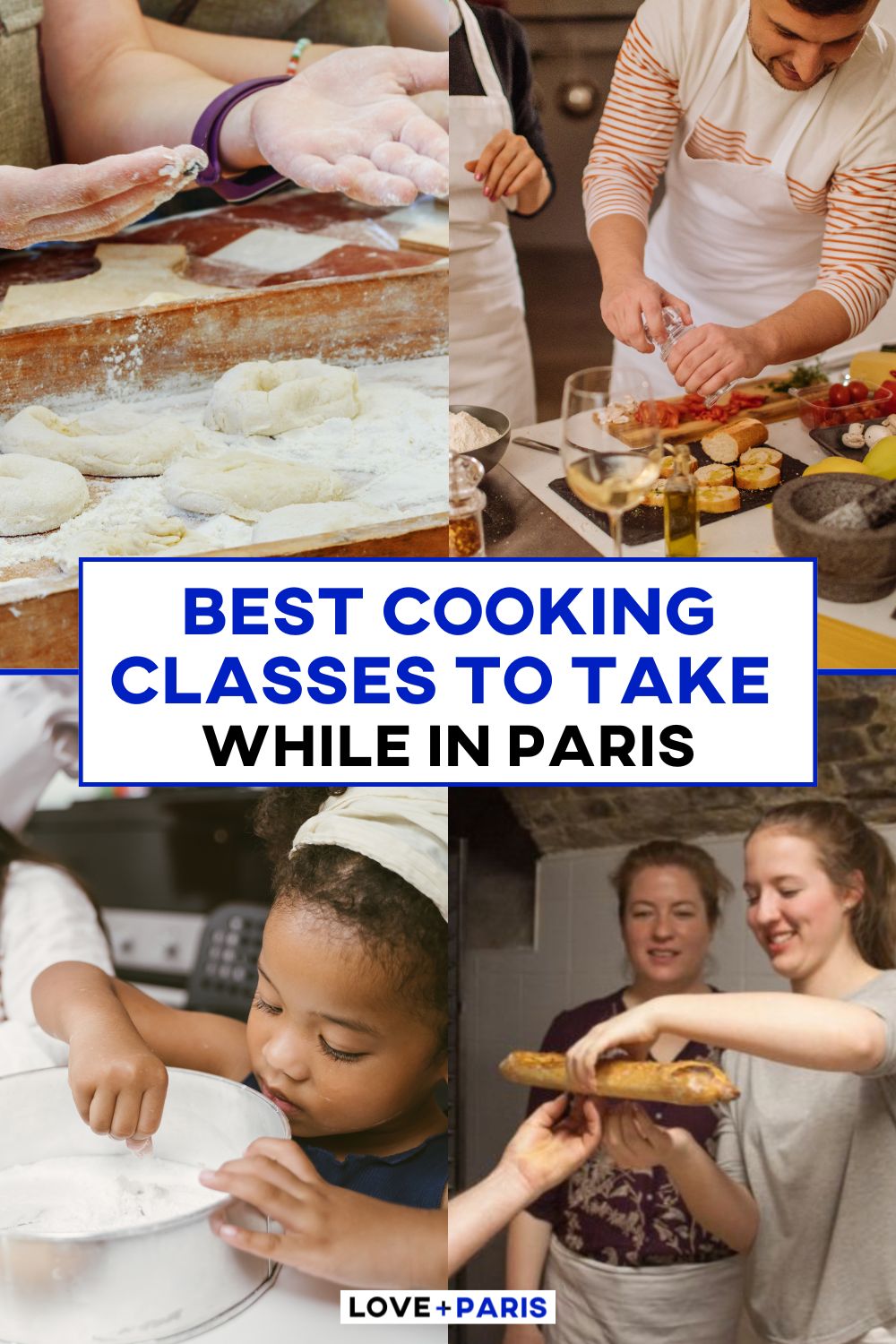 This is a Pinterest pin detailing the best cooking classes to take while in Paris.