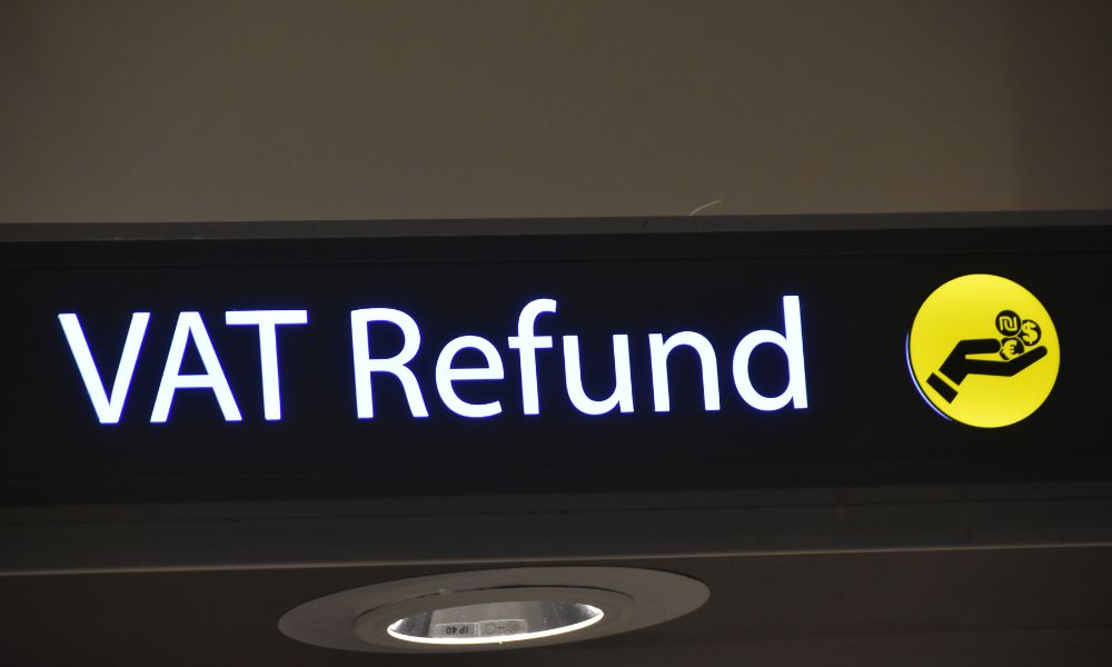 This is an image of the VAT refund point at the airport.