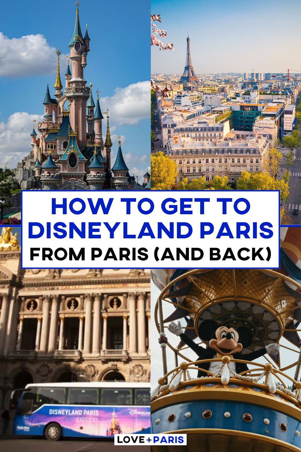 This is a Pinterest pin detailing How To Get To Disneyland Paris From Paris (And Back)